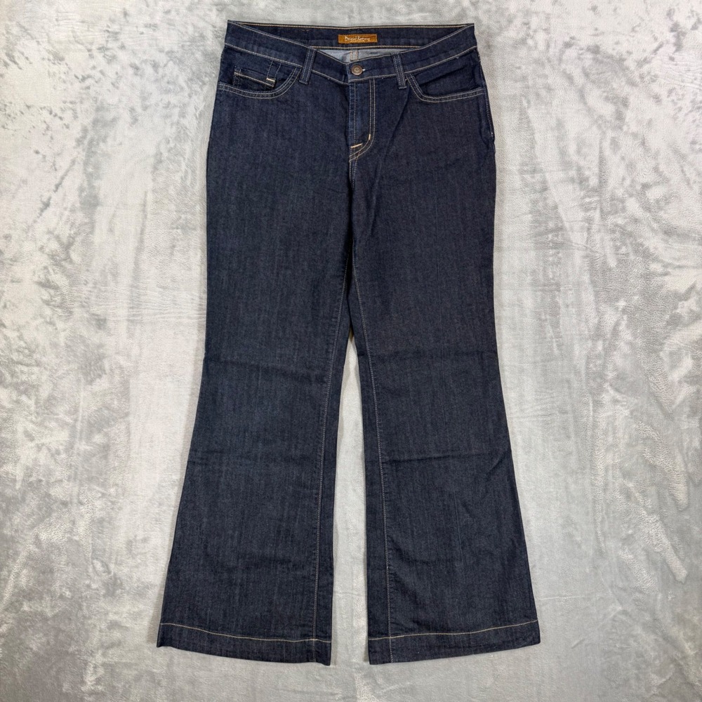 David Kahn Flare Jeans Women's Size 28 Blue Dark Wash‎ Denim